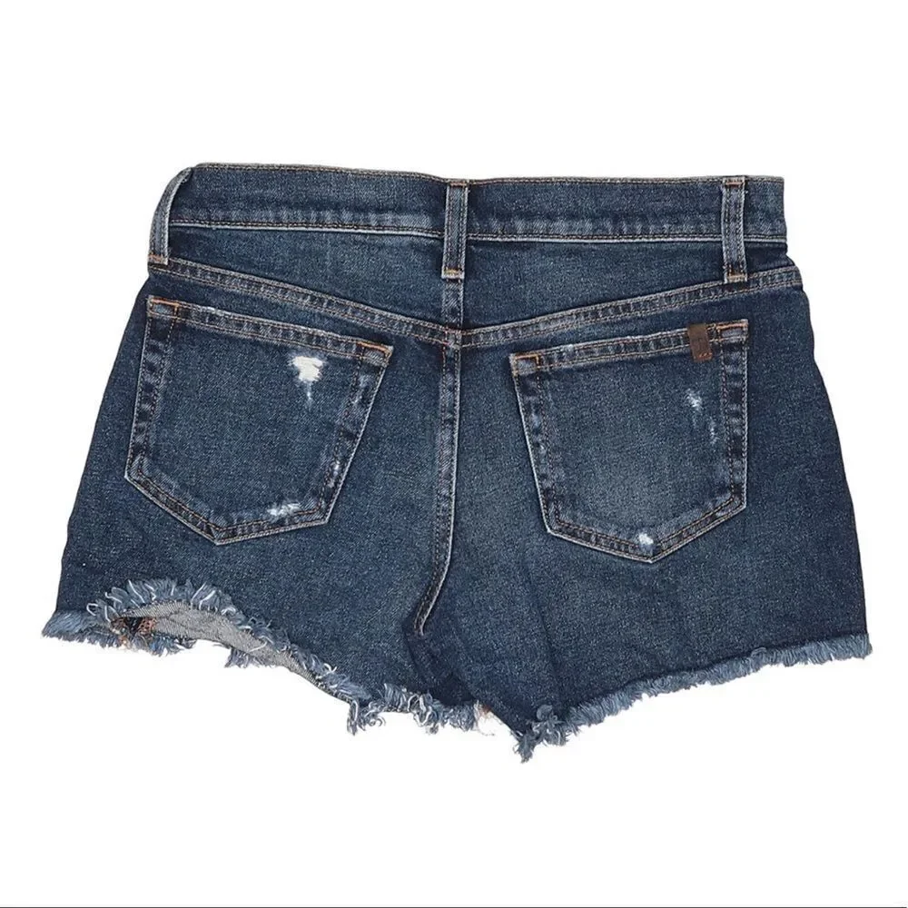 Joe's Jeans Blythe Distressed Blue Cutoff Shorts Size 25